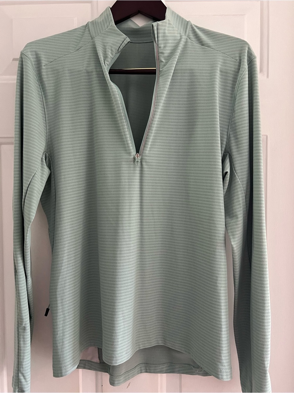 lululemon athletica Men's Mint Green Long-Sleeve Quarter-Zip Pullover